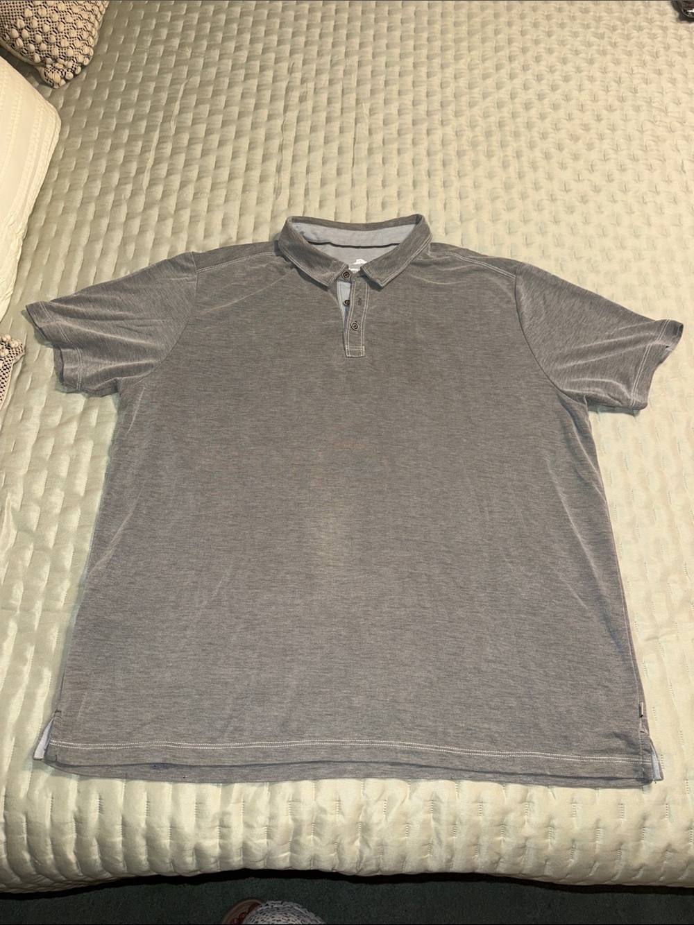 Tommy Bahamas Men’s Gray Polo Shirt XXL